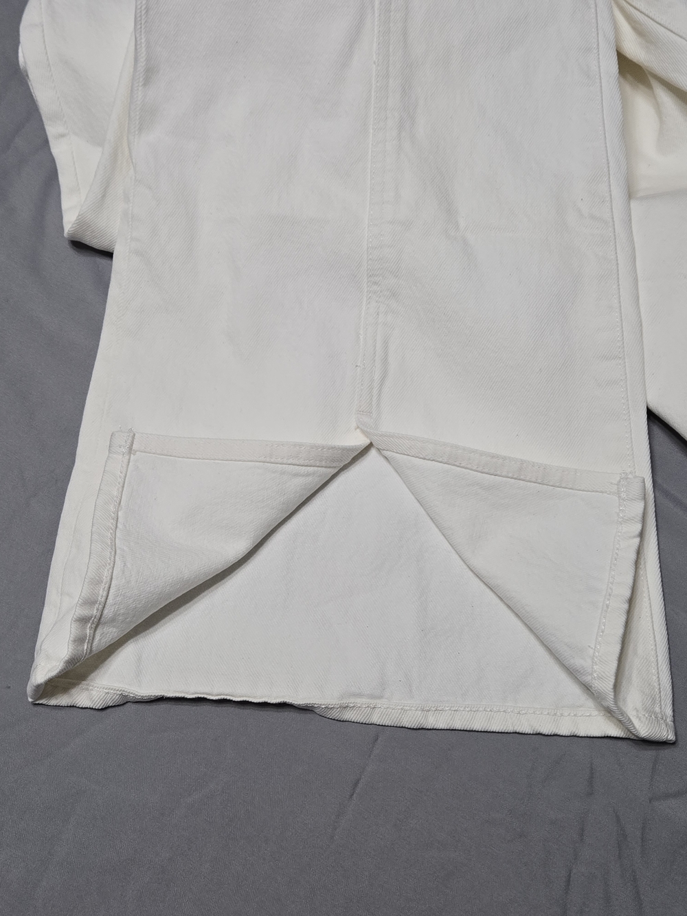 Madewell Sz 30 High-Rise Baggy Flare Cream Jeans - Picture 6 of 9